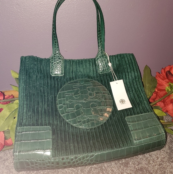 Tory Burch Handbags - Tory Burch Ella Corduroy Mini Tote Tory Burch Handbags - Tory Burch Ella Corduroy Mini Tote